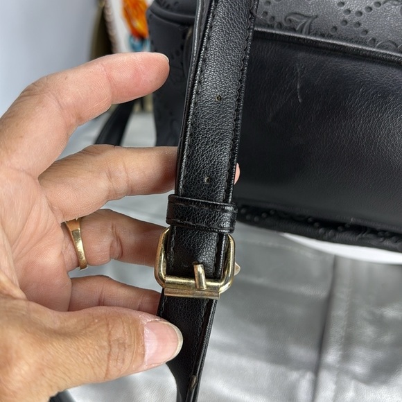 (E4) Juicy Couture Black Backpack with Gold Accents - Picture 6 of 16